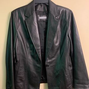 Kate Hill leather jacket petite large